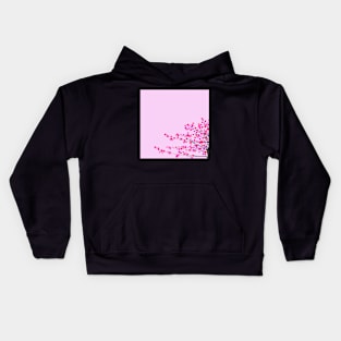 Pink cherry blossom Kids Hoodie